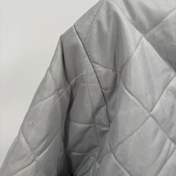 VTG Limited Too Silver Puffer Jacket Lightweight Coat Girls Size XXL #21D - Picture 8 of 8